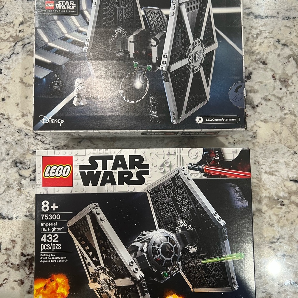 LEGO Star Wars TIE Fighter Set with Black and Gray Pieces. ONLY 1 AVAILABLE